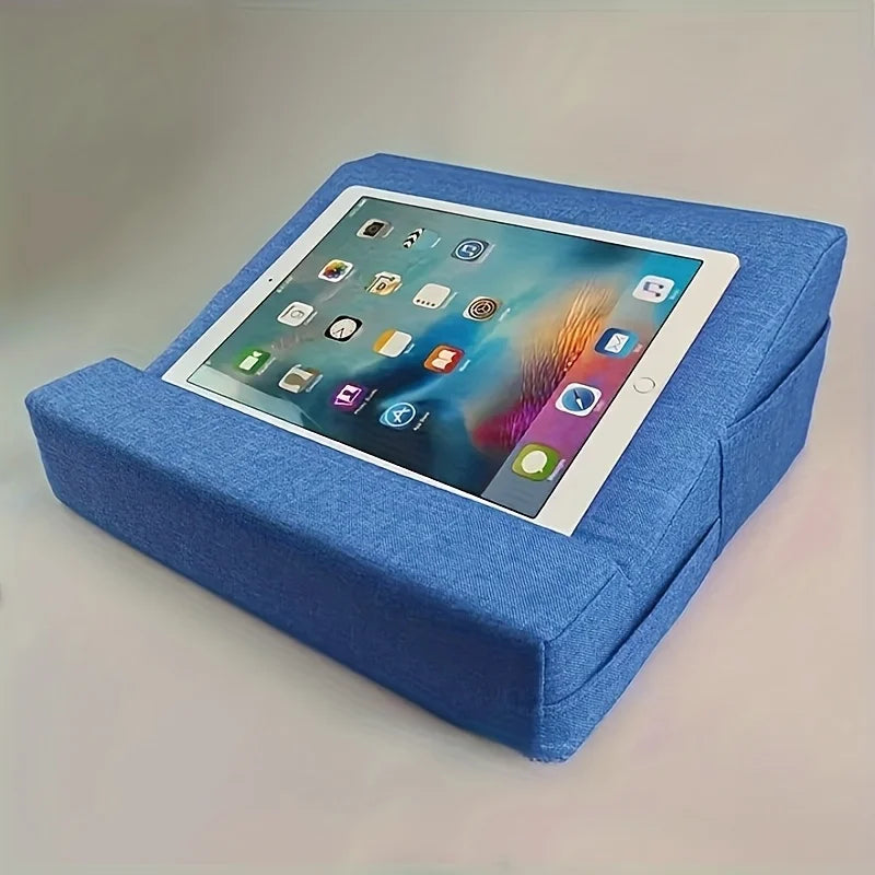 1 Piece Durable Polyester Adjustable Angle Tablet Pillow Stand For Bed Comfortable Cushion Holder For Reading Video Watching