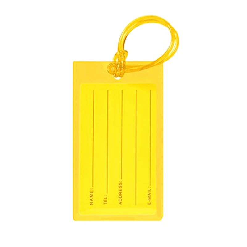 Soft PVC Travel Luggage Tag Airplane Color Silicone Wholesale Suitcase Label Accessories Bag Name Tag Card Sleeve