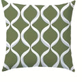Mondrian green tone, forest style Double-sided Printed pillow cover Short plush Suitable living rooms sofas throw cushion cover