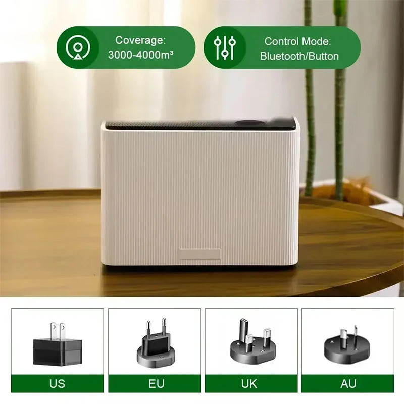 NAMSTE 1000ML Fragrance Diffuser WIFI Bluetooth Smart Scent Air Machine For Home Hotel HVAC Aroma Diffuser Cover 4000m³ Black