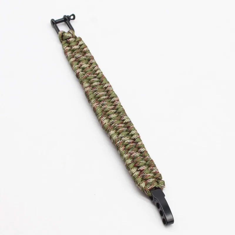 Paracord Bracelet Zinc Alloy Emergency Seven-Core Survival Camping Outdoor U-Shaped Adjustable Buckle Handmade Woven Bracelet