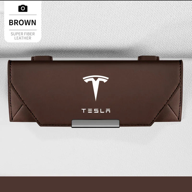 Tesla Model Y Juniper Tesla Model 3 S X Highland Body Kit interior Accessories Car Sunglasses Glasses Holder Glasses Case Clip