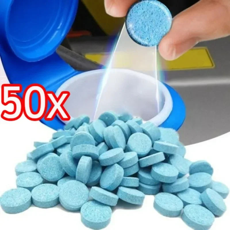 20/100pcs Solid Cleaner Car Windscreen Cleaner Effervescent Tablet Auto Wiper Glass Solid Cleaning Concentrated Tablets