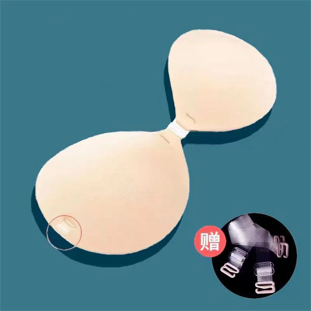 5CM/6cm Thickened Chest Sticker Invisible Silicone Bra for Woman Silicone Push Up Adhesive Bra Waterproof Nipple Tape Stickers