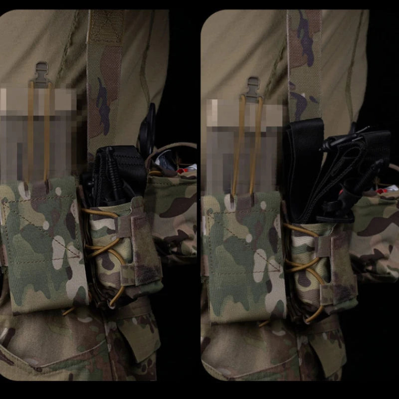 Molle Tourniquet Holder IFAK TQ Holder Tactical Medical Pouch Holster First Aid Kit Cross Patch/Bungee Cord With Tourniquet