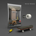1set Professional Finger Skateboard Five-Layer Maple Wood Bearing Alloy Wheel Fingertip Skateboard Venue Swingable