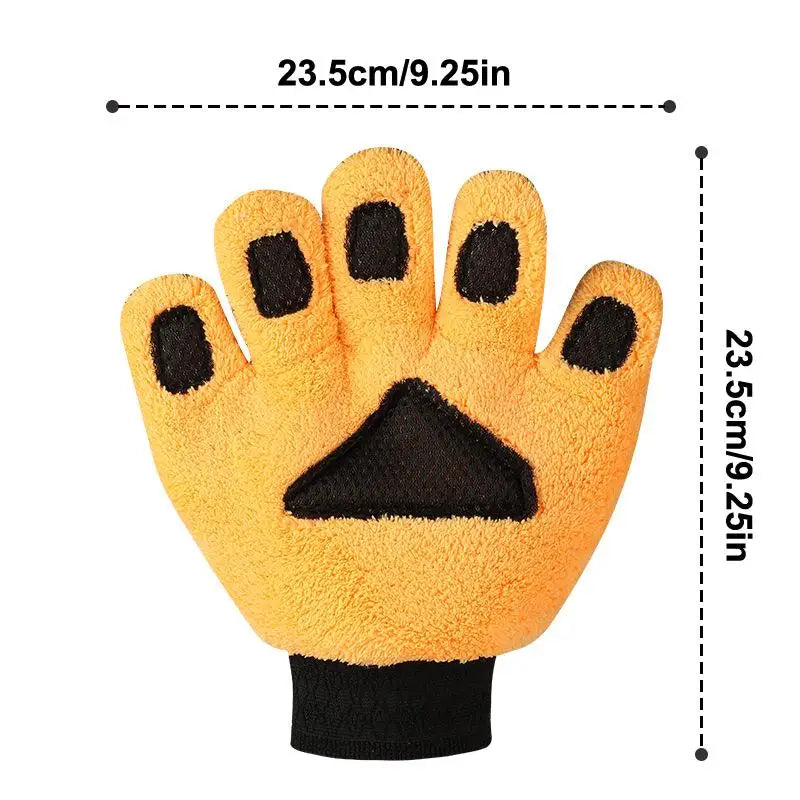 ♬5-Finger Car Washing Glove Double-Faced Coral Velvet Auto Cleaning Mitt Scratch-Free Ultra-Soft Car Detailing Wash Gloves