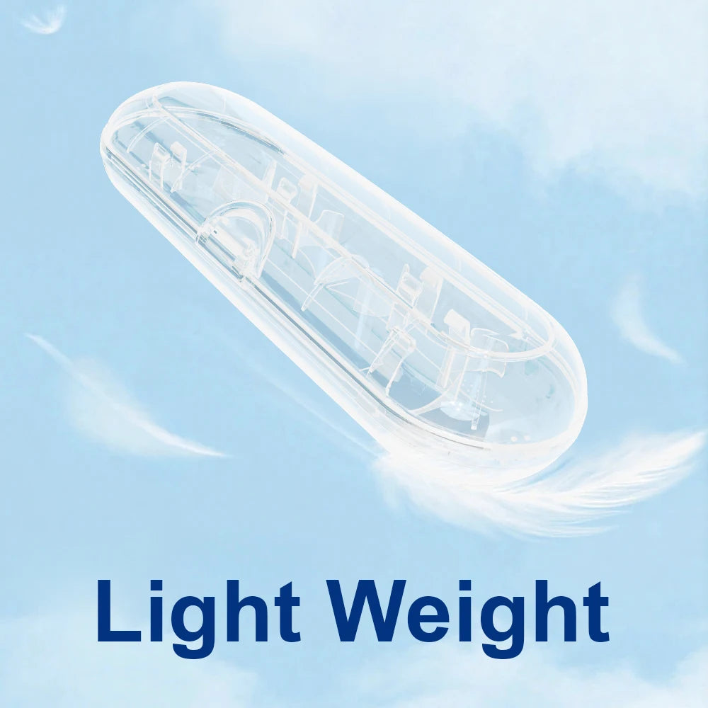Compatible with Oral B, iO & Philips Sonicare Electric Toothbrush Clear Toothbrush Travel Case, Storage Box for Home and Travel