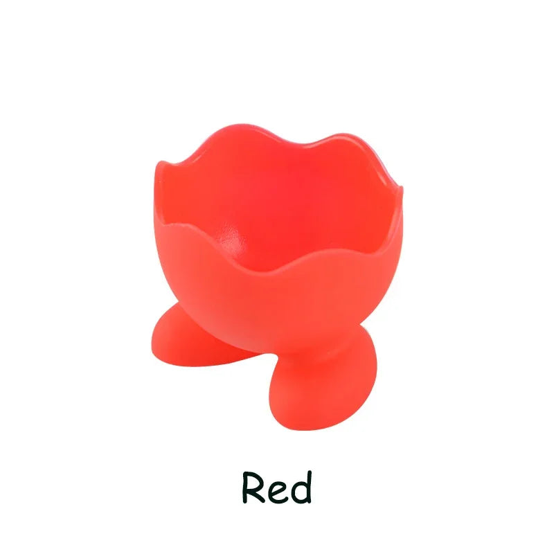 Silicone EggCup Holders Drying Egg Storage Rack Food Grade Boiler Egg Poacher Cups Bracket for Kitchen Breakfast Cooking Tools