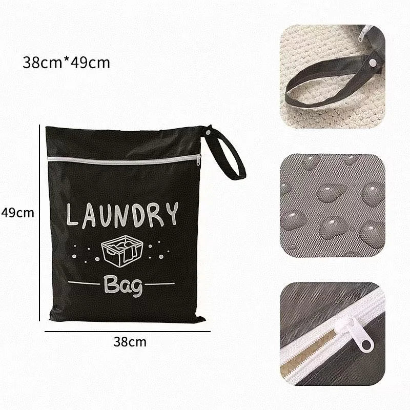 Portable Dirty Clothes Storage Bag Laundry Bags Oxford Waterproof Storage Pouch For Swimming Fitness Beach Clothes Organizer Bag