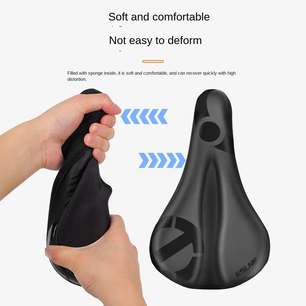 ESLNF Bike Anti-slip Waterproof Saddle Cover Cushion Padded Outdoors Sport Bicycle Outdoor Shock Absorption Padded Seat Cover