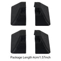 4pcs Caravan Awning Rail/Side Skirt End Cap Set Black Plastic RV Sunshade Guide Rail End Cover Motorhome Accessories Cover Cap