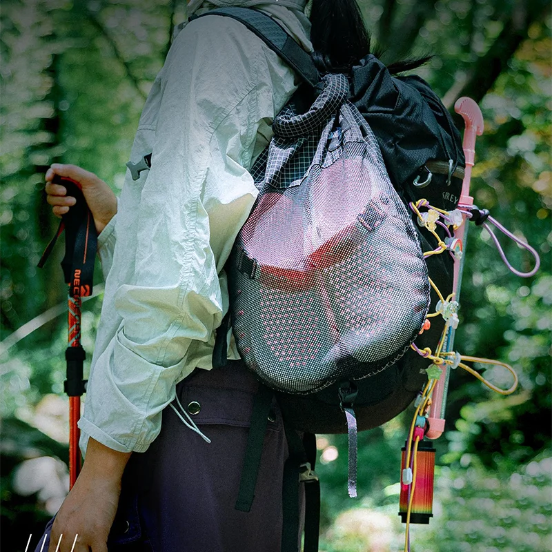 Outdoor Backpack Expand Kangaroo Pocket, Multifunctional Detachable Shoe Storage Bag, Hiking Climbing Backpack External Accessor
