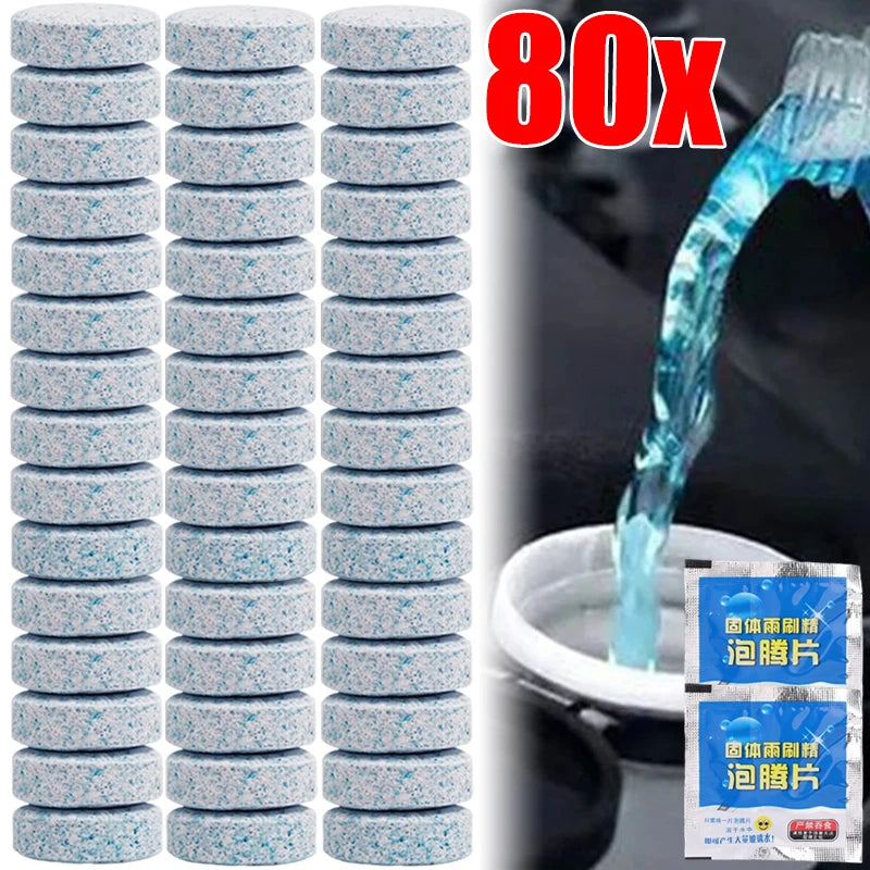 Car Windscreen Wiper Solid Cleaner Effervescent Tablets Cleaning Universal Windshield Window Glass Water Dust Washing Cleaner