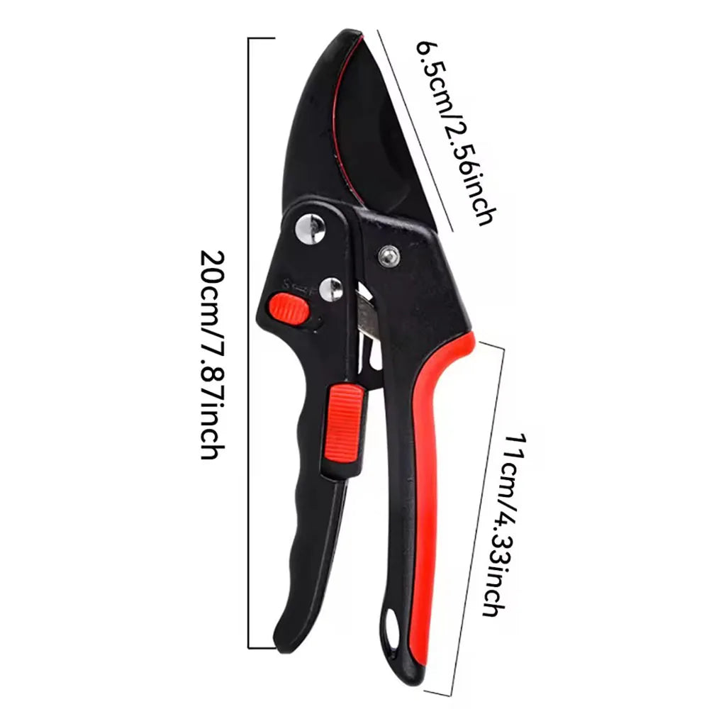 High Intensity Gardening Ratchet Pruning Scissors Increase Cutting Power by 3x, and the Ratchet Trimmer Is Very Suitable for Wea