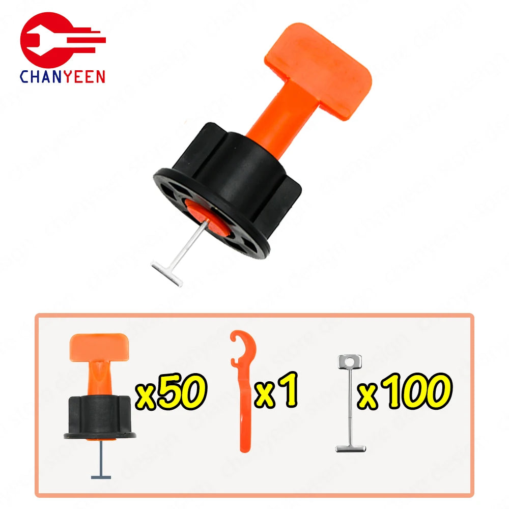 Ceramic Leveler Wall Floor Tile Leveling System Clips Spacers Porcelain Kit for Tile Laying Fixing Construction Tools Building