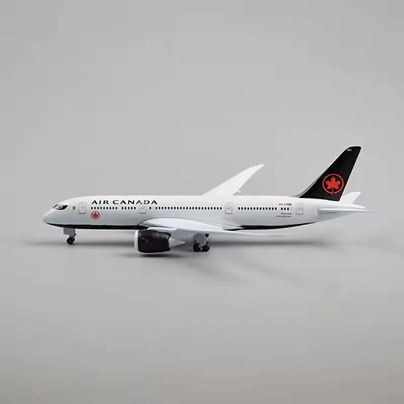 20CM 1:400 for B787 Canada Airlines Plane Diecast Alloy Aircraft Model Reception Area Ornament Suitable for Gift Giving