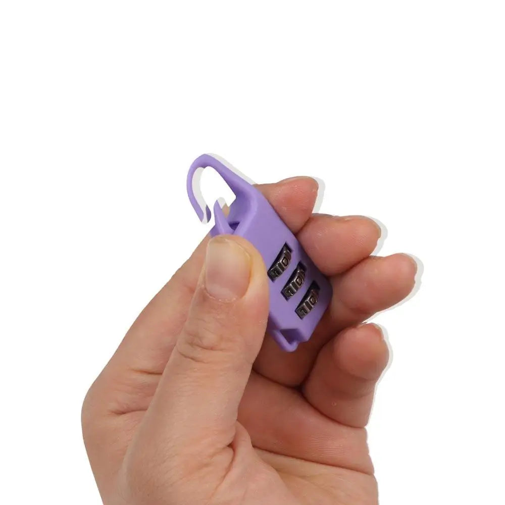 Digit Suitcase Combination Lock Anti-theft Plastic Mini Combination Padlock 3 Dial Digit Luggage Travel Lock