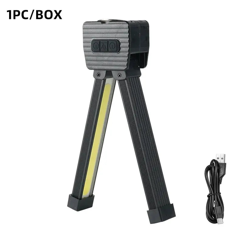 New COB Work Light, Magnetic LED Inspection Lamp, Cold Light + Warm Light + Red Light, Camping Emergency Repair Flashlight