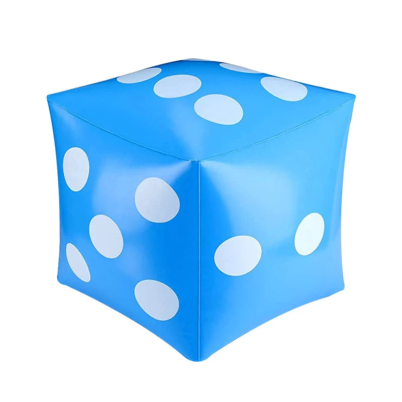 13.7 Inch Jumbo Inflatable Dice by Novelty White and Black Giant Dice for Indoor and Outdoor Broad Game
