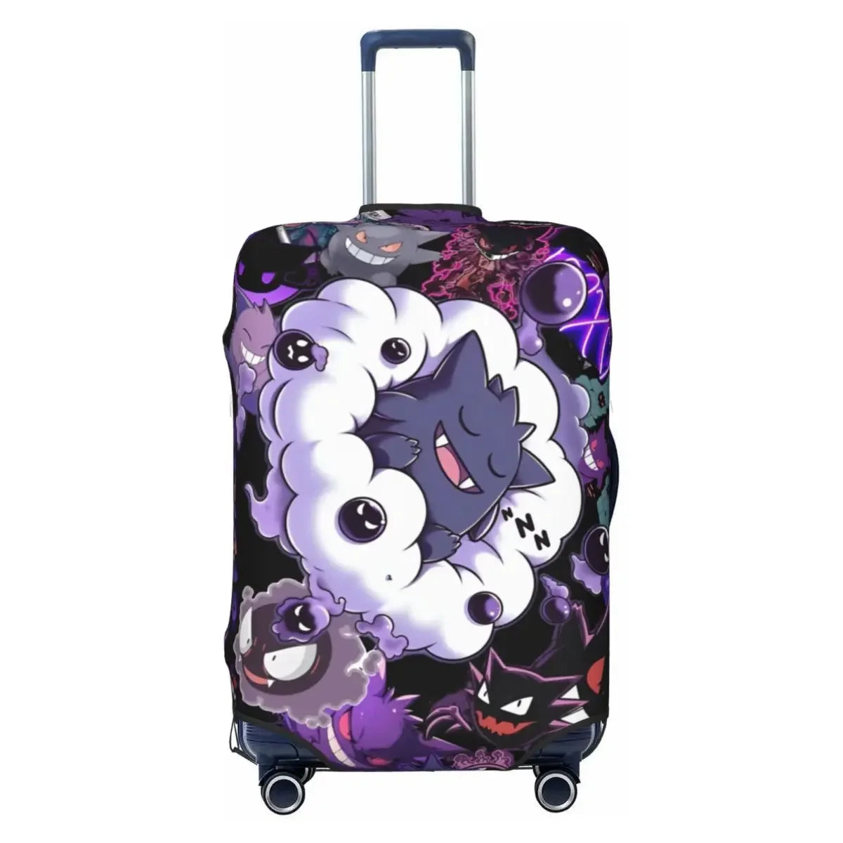 Fashion Travel Luggage Cover P-Pikachizer Design Elastic Fits 18-32 Inch Suitcases Anti-Scratch Dustproof Washable Protector