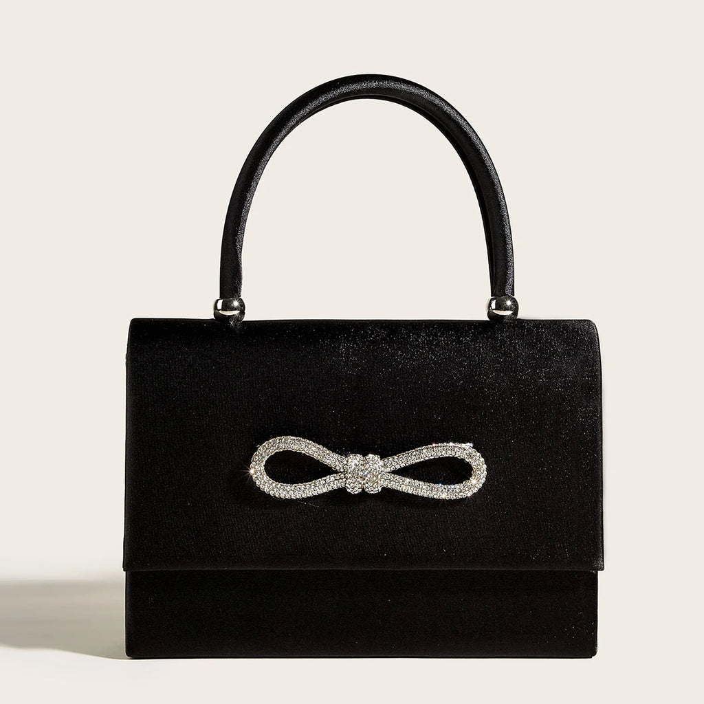 Elegant bowknot Diamond Clutch Crossbody Shape Evening Bag Party Wedding Banquet Handbag For Women Dinner Bag Shoulder Handbags