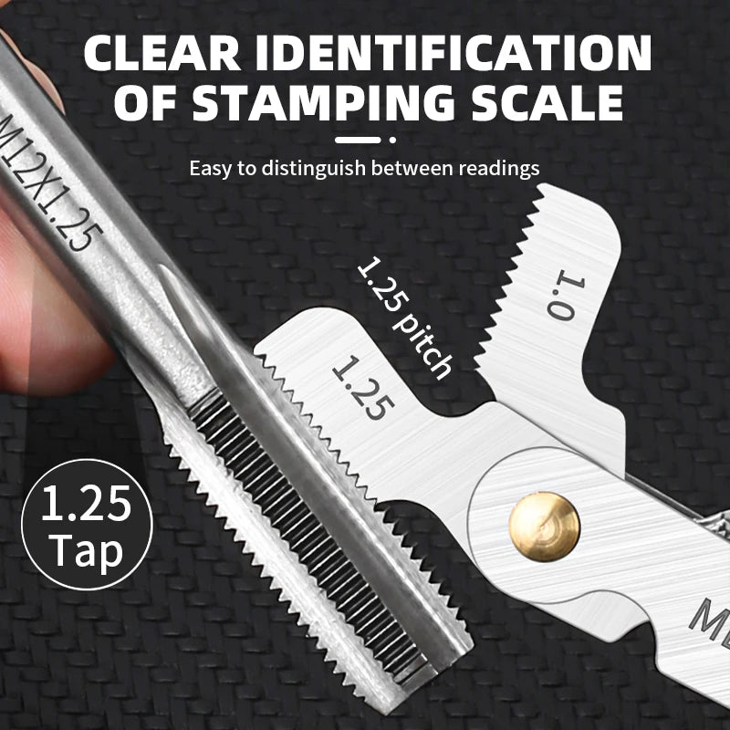 55/60 Degree Imperial Metric Thread Plug Gauge Thread Gear Tooth Gauge Measuring Centre 20PCS