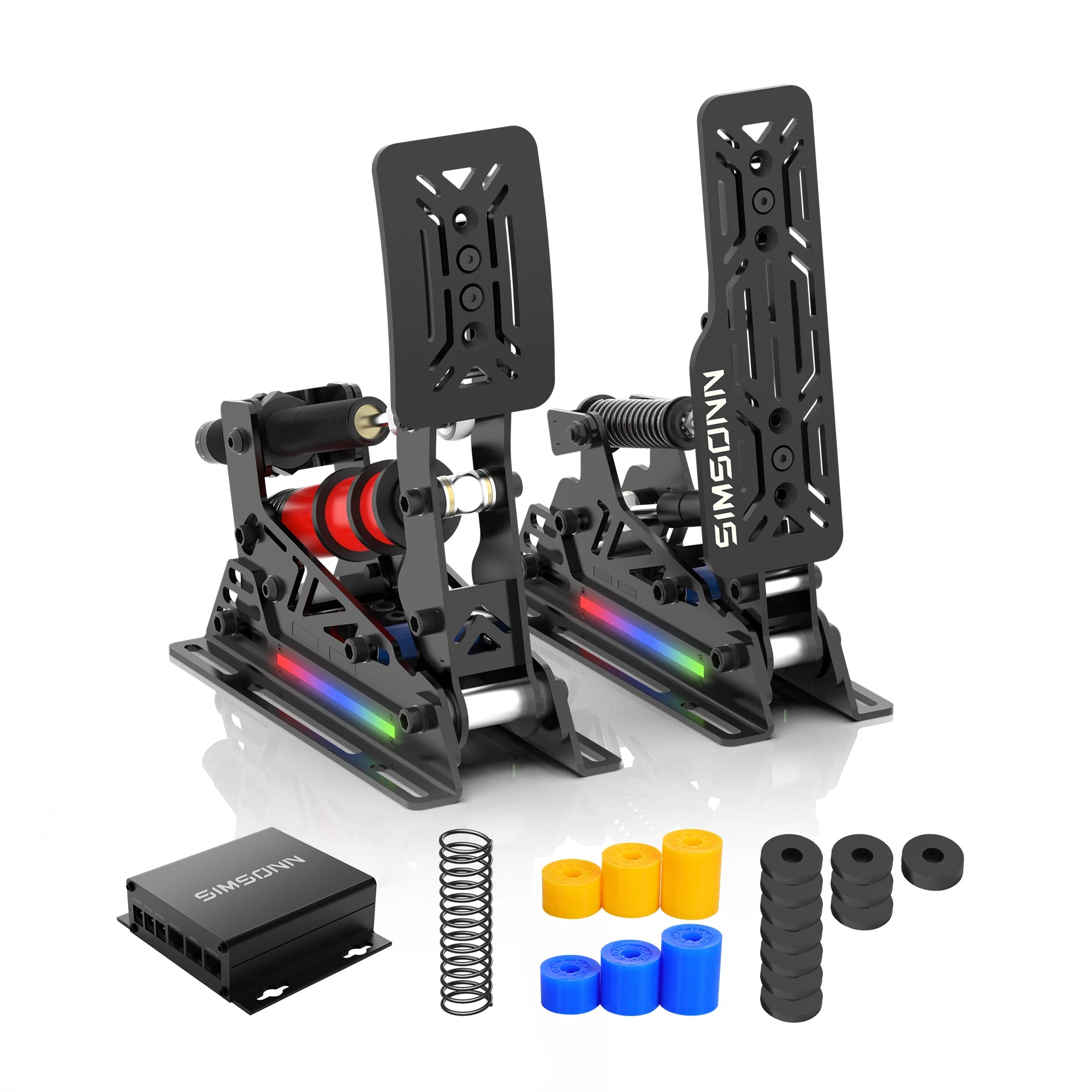 SIMSONN PRO X Ultra Sim Racing Pedals Pressure Sensor Pedal Support VAM VAM RPO Vibration Motor PC Racing Simulator Pedals