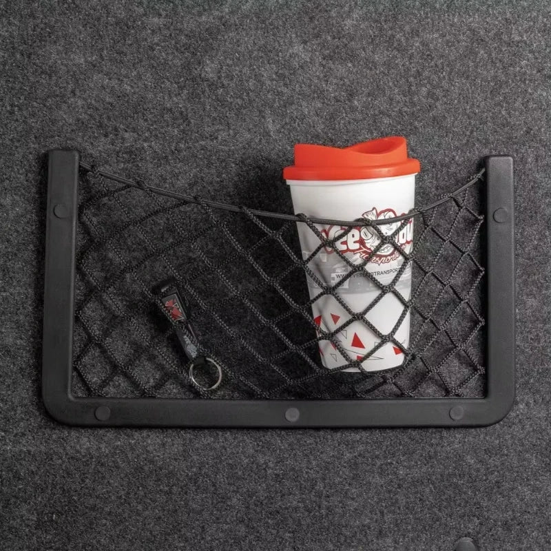 4PCS Car Storage Net Bags Mesh Pockets Universal Car Seat Side Back Storage Net Bag Phone Holder Pocket Organizer