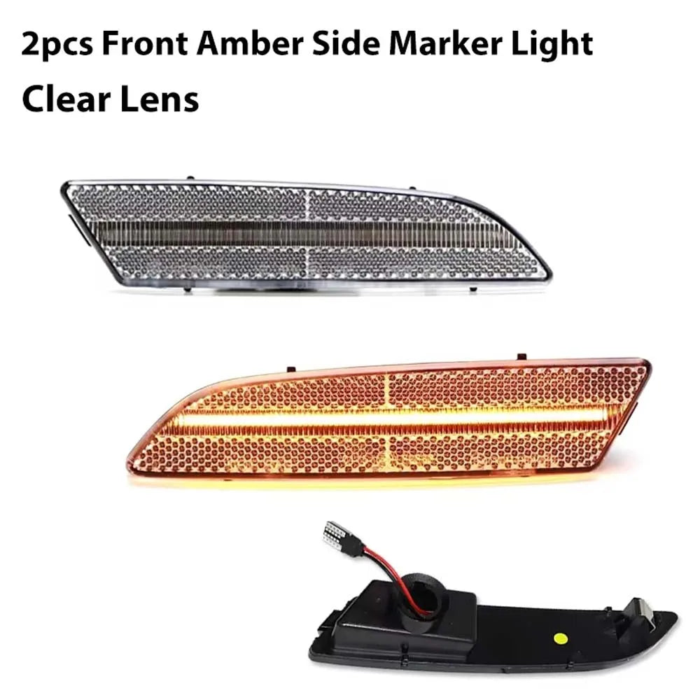 Amber / White / Red LED Car Fender Flare Light Front / Rear Bumper Side Marker Indicator Lights For Chrysler Crossfire 2004-2008