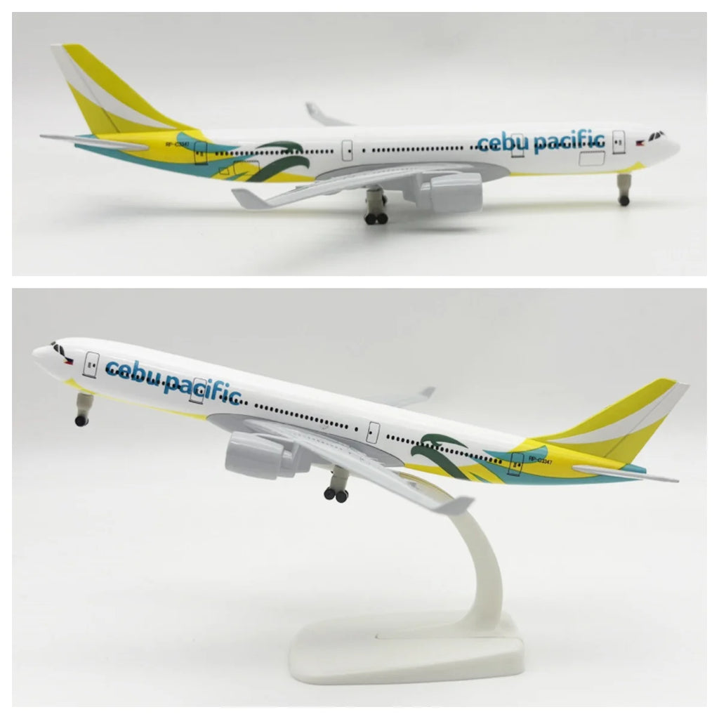 20cm Scale Airplanes Cebu Pacific Airlines A330 Model Planes Metal With Stand & Wheels Souvenir Plane Toy Aviation Enthusiasts G