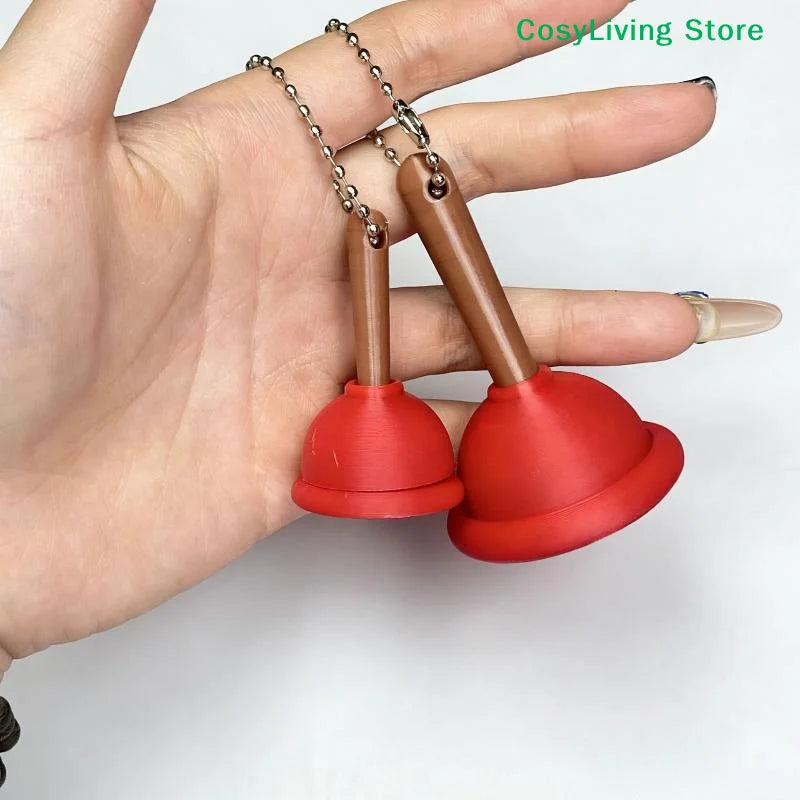 [CL]1/2Pcs Calming Keychain Keys Finger Button Party Gift Toilet Poop Hanging Fingertip Clicker Anti-stress Decompression Toys