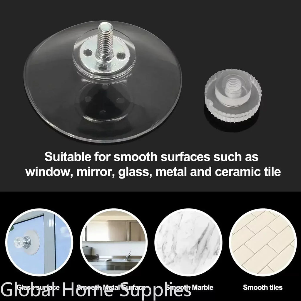 20PCS 0.98/1.26/1.61/2.09 inch Suction Cups with Screw Round PVC Sucker Nut Strong Adhesive Suction Holder Rubber Sucker Pad