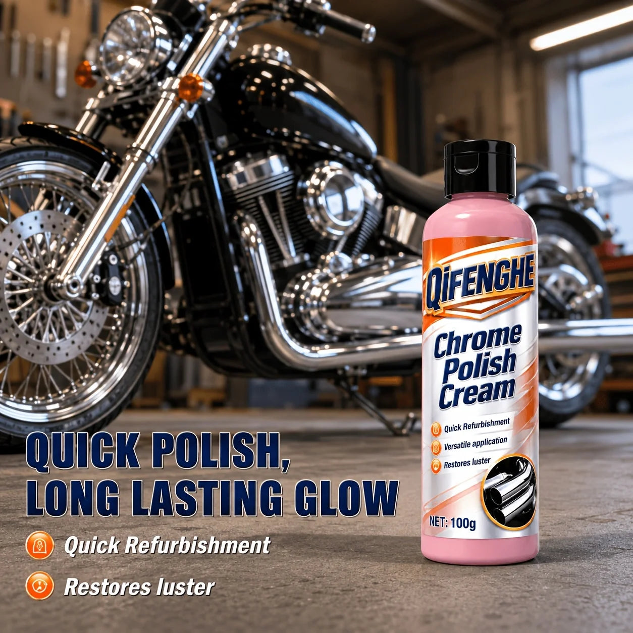 Multi-use Metal Polishing Paste Remove Oxidation Renew Dull Chrome Gloss Clean Rust Protect Metal From Corrosion For Car Parts