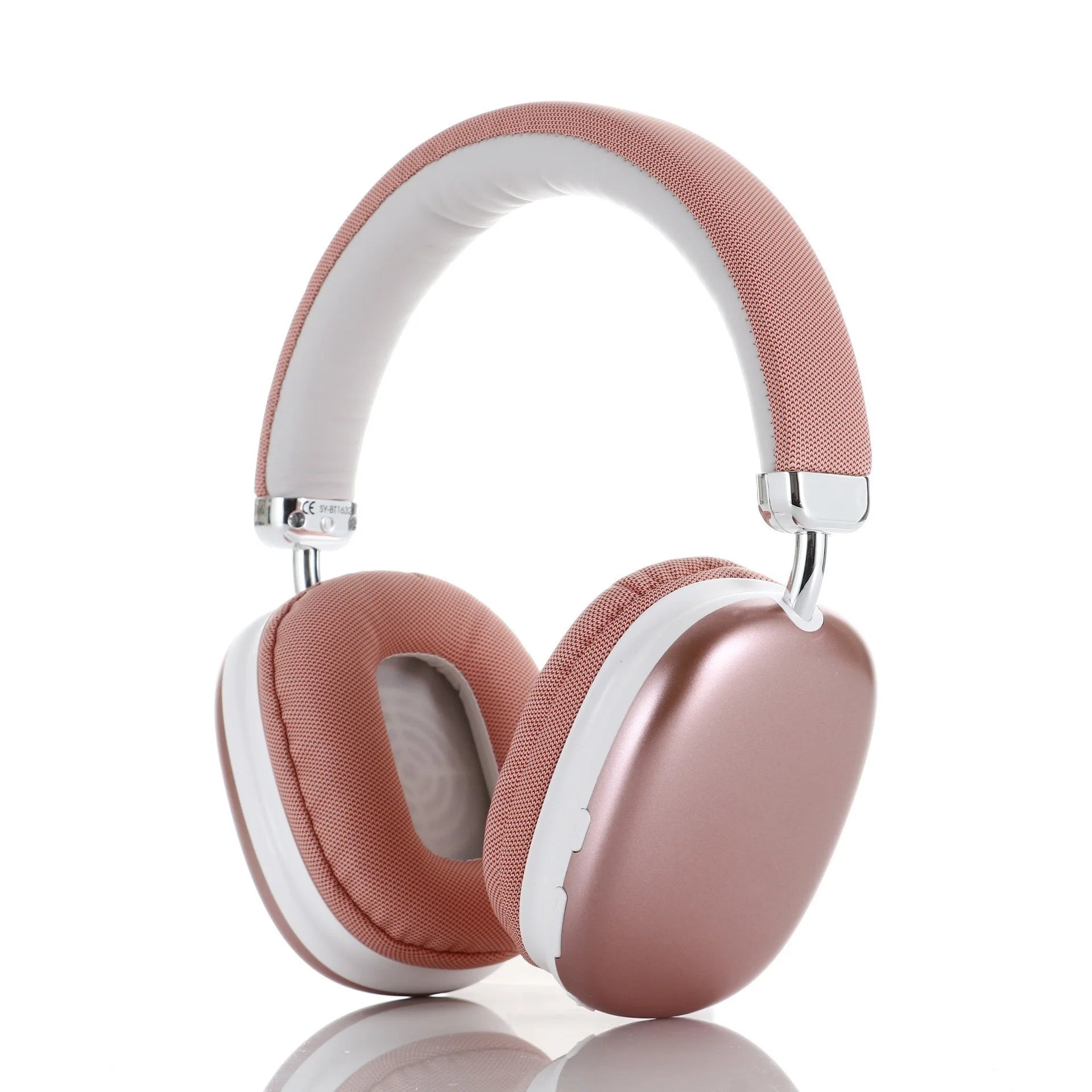 Fabric Headband Bluetooth Over-Ear Headphones Breathable Comfortable Metal Adjustment for Student Music Lover Office Worker