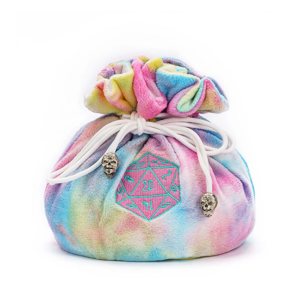 New Drawstring Dice Bag Flannelette Double-Layer Storage Bag Round Bottom Big Pouch for Packing Gift RPG Dice Board Game