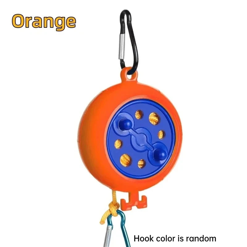 1Pc 8M Clothesline Laundry Drying Rope Outdoor Clothes Line Windproof Anti-slip Retractable Cord for Hotel Camping Accessories