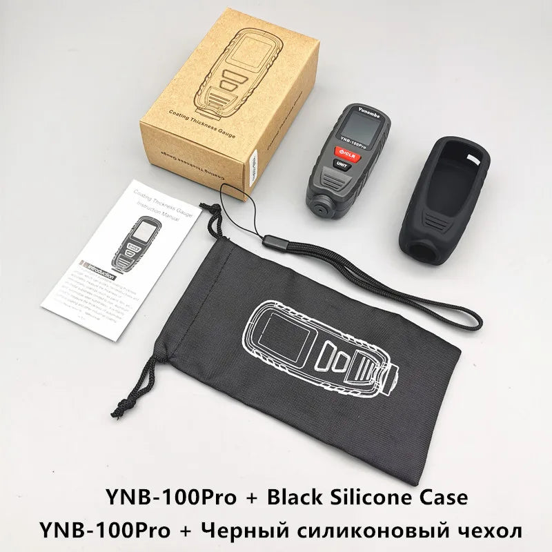 Yunombo 2023 New Release YNB-100Pro Fe NFe Fe+Zn Mini Film Thickness Meter Coating Thickness Gauge Car Paint Thickness Tester