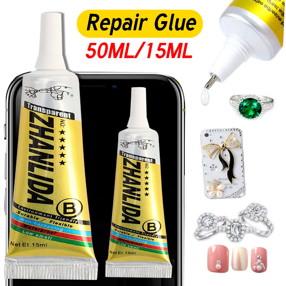 50ML/15ML Repair Glue Repair Glue with Precision Applicator Tip for Book Phone Screen Frame Bonding and Battery Back Cover