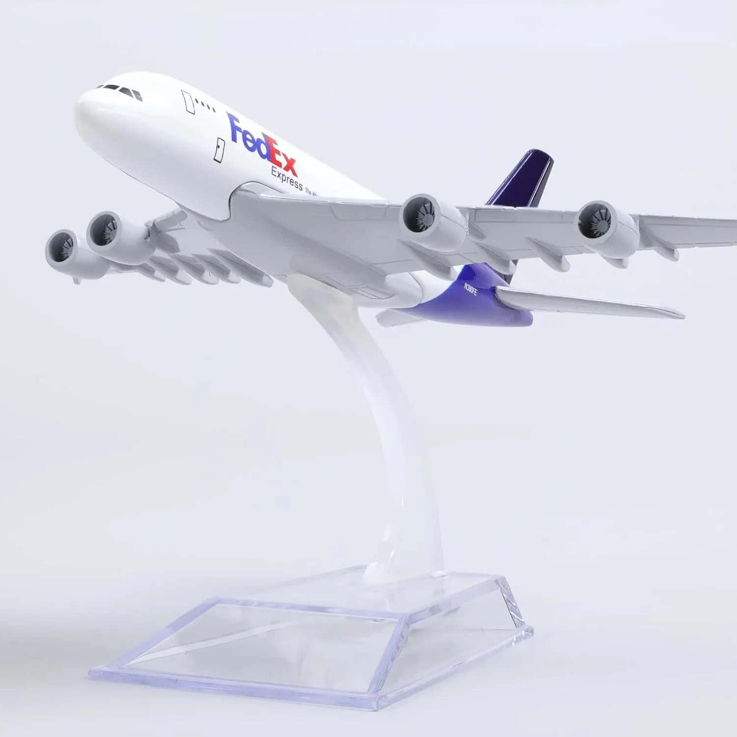 1/400 16cm A380 FedEx Diecast Metal Airplane Model Collectible Display Toy Airplane Model Collection Toys For Children