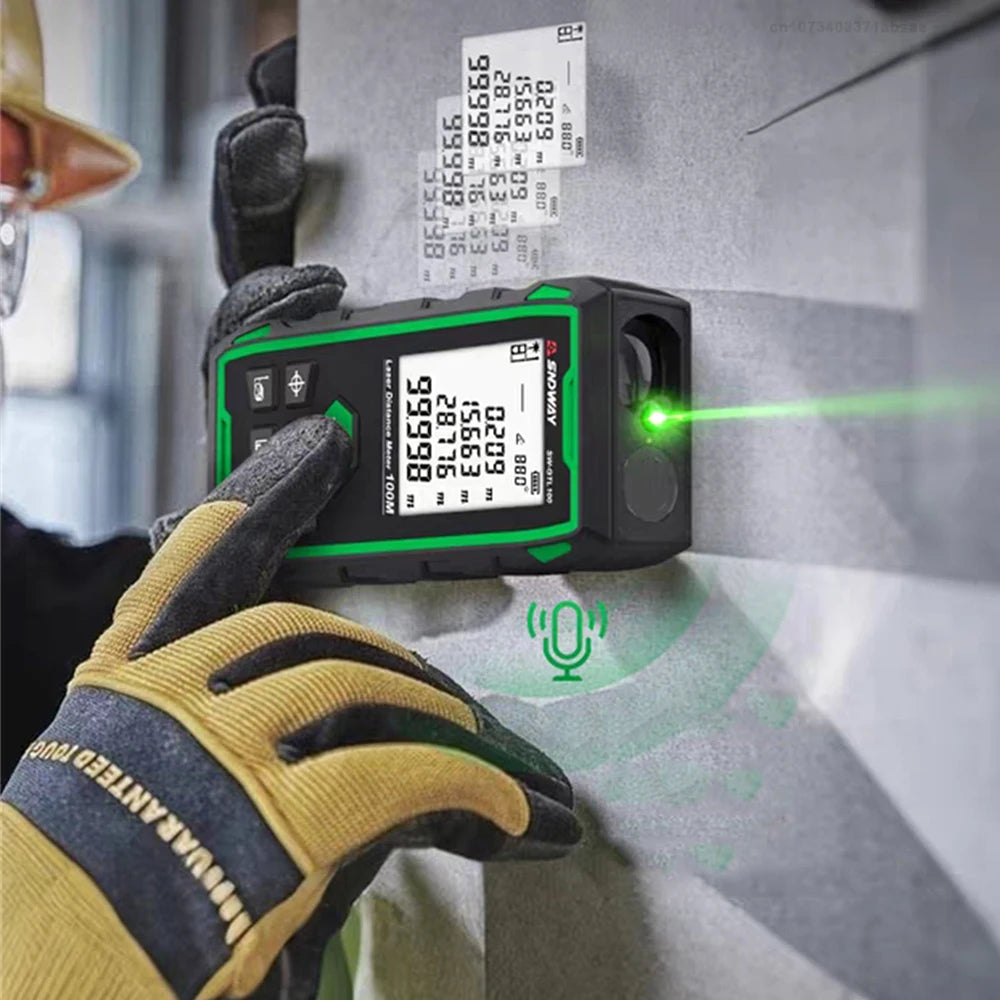 SNDWAY Cross Laser Distance Meter with Tape Measure 3 in 1 Digital Rangefinder Vertical & Horizontal Laser Range Finder