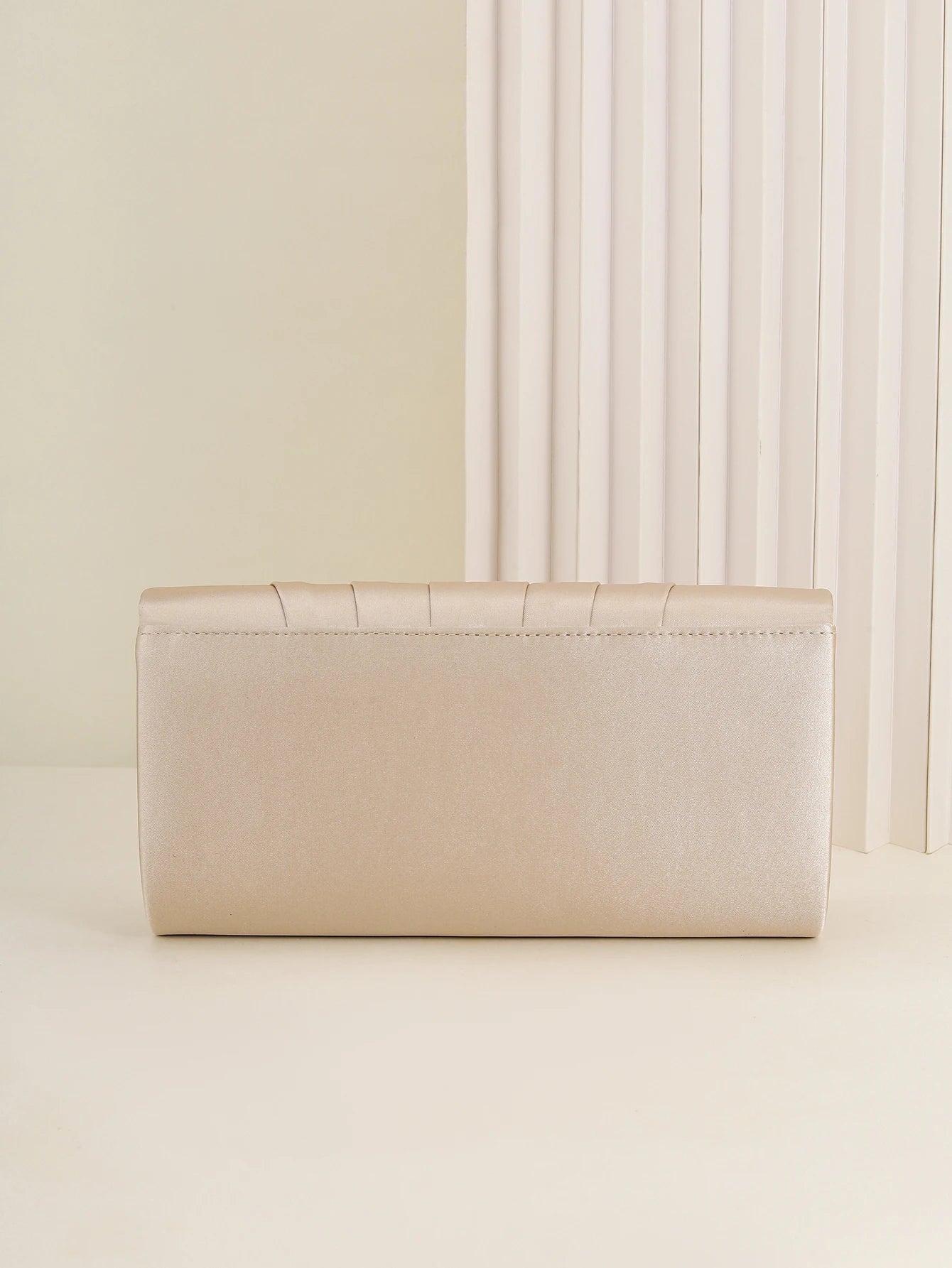 Ladies Dinner Bag Pleated Solid Color Clutch Party Dinner Wedding Light Luxury Envelope Evening Bag for Prom, Dinner/Banquet