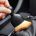1Super soft pink and white bristle car detailing brush - Car interior cleaning and air conditioning vent dust removal tools，Easy
