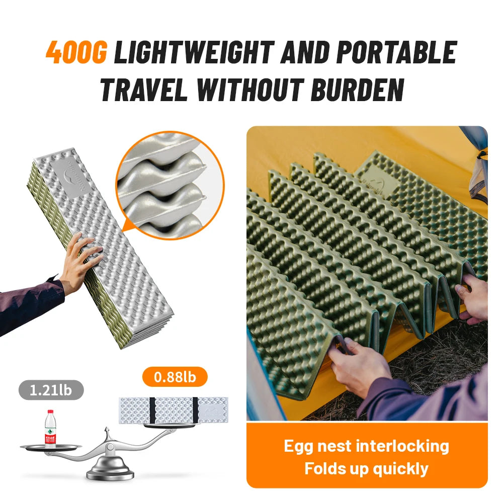 Naturehike 2024 New Camping Mat Winter Warm Moisture Proof Ultralight Sleeping Pad 4 Season Widen Hiking Travel 1-2 Person Mats