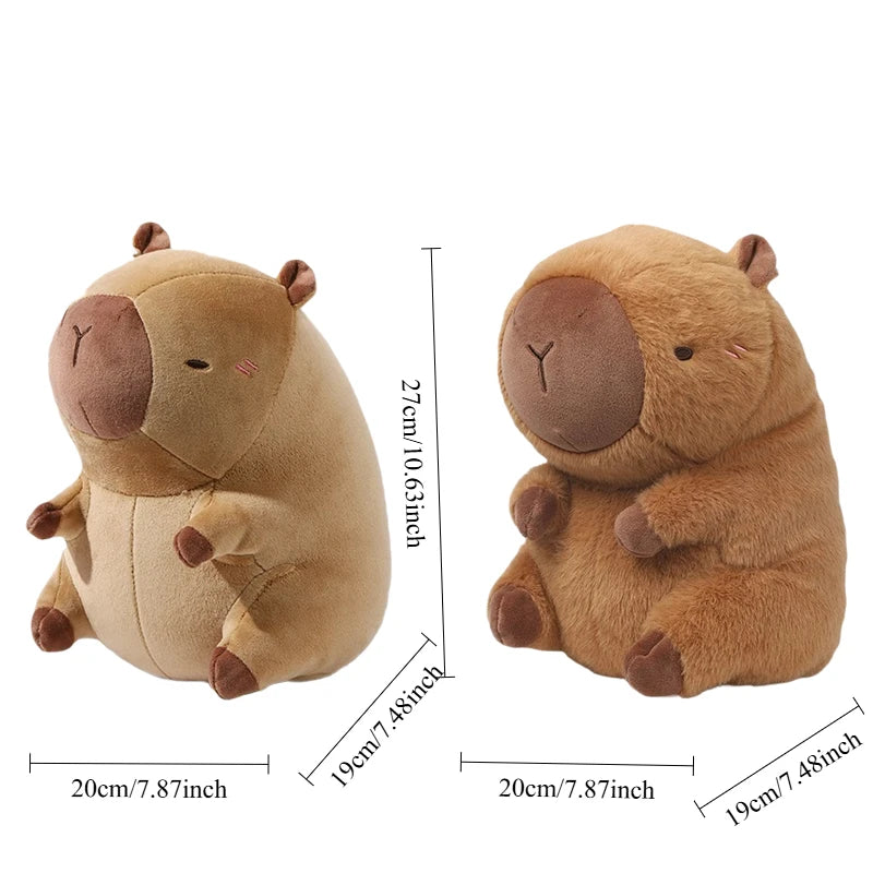 Portable Cartoon Capybara U-shaped Plush Pillow 2 in 1 Travel Neck Support Pillow Cute Plush Throw Pillow Office Chair Cushions