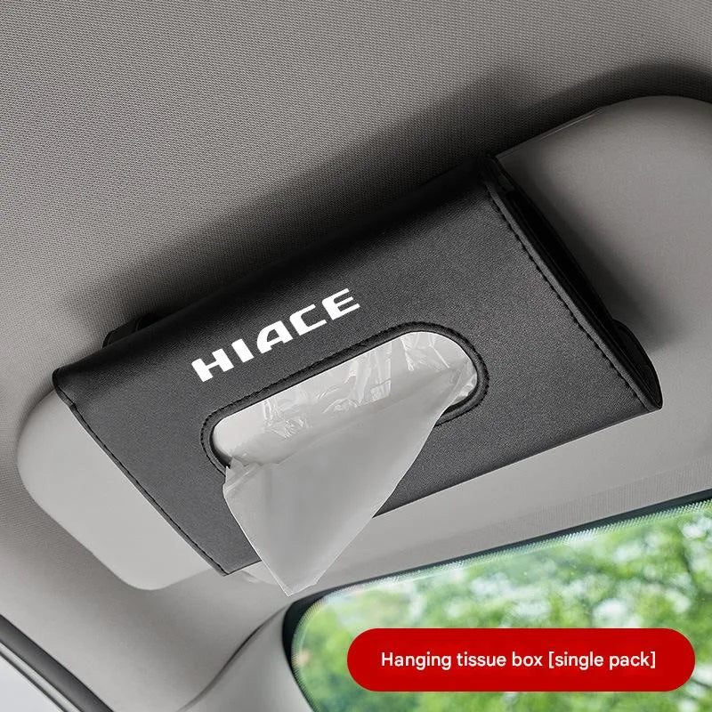 1Pcs Car Sun Visor Tissue Box And Car Sun Visor Organizer Multi-Pocke For  Toyota Hiace 2016 2017 2018 2020 2021 Auto Interior