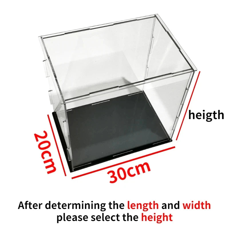 Acrylic Display Cabinets for Collections, Assembled Clear Acrylic Boxes for Protect Action Figures, Organizing Model,Dolls