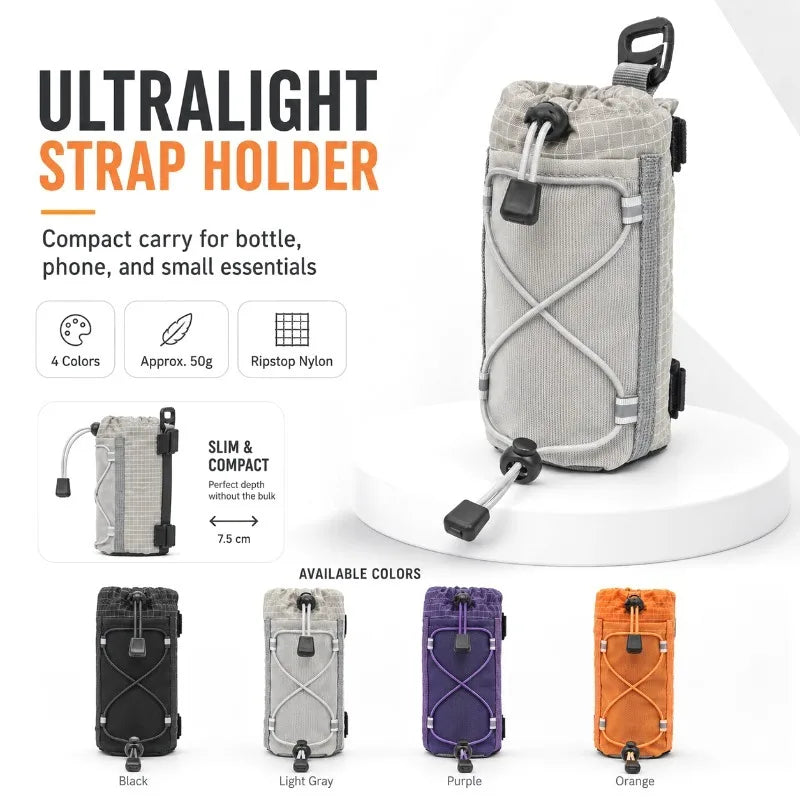 Outdoor Sports Backpack Shoulder Strap Hanging Bag Mobile Phone Water Bottle Storage Bag Camping Hiking Accessories Storage Bag