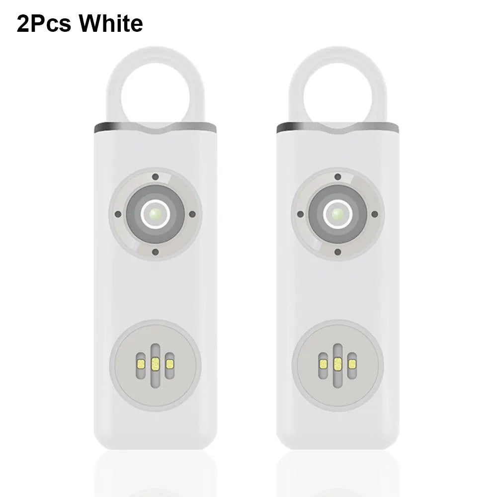 Awapow Personal Defense Alarm 130dB With LED Light Rechargeable Self Defense Woman Safety Alarm Key Chain Emergency Anti-Attack
