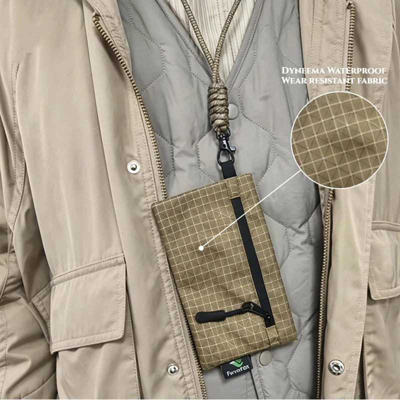 Ultralight Waterproof Organizer Wallet Dyneema Wear-resistant Card Pouch Outdoor Travel Hiking Anti-Tear Portable Coin Cash Bag